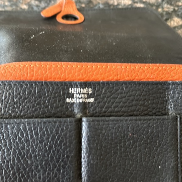 Hermes Dogon Gm bifold long black wallet - Picture 7 of 7